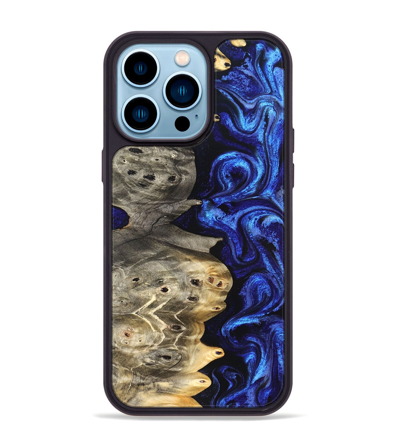 iPhone 14 Pro Max Wood Phone Case - Kenzo (Blue, 824699)