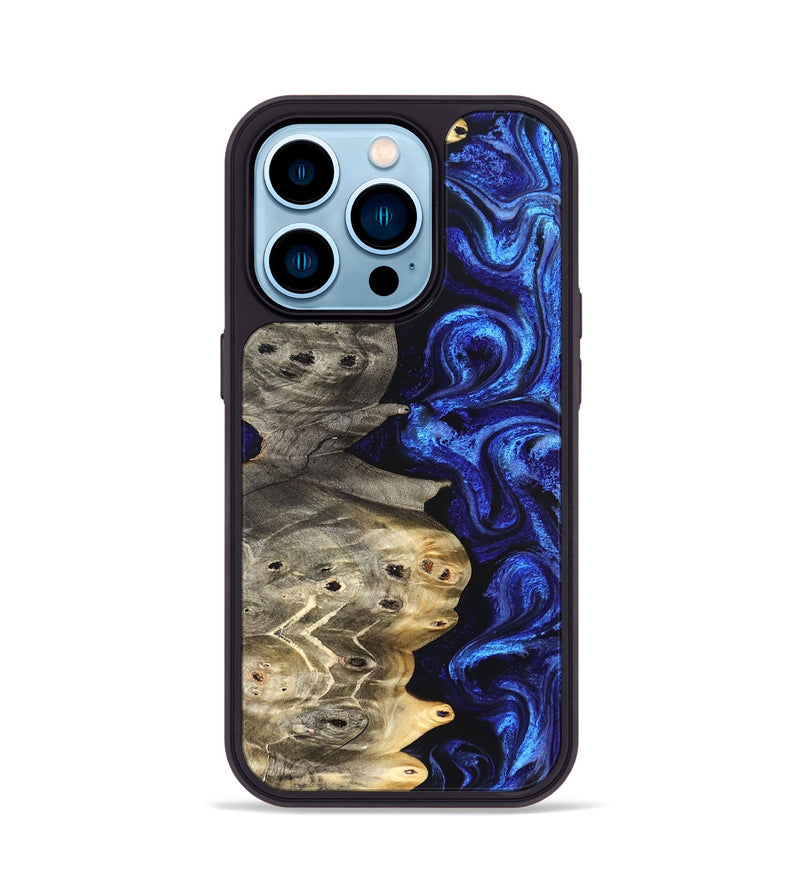 iPhone 14 Pro Wood Phone Case - Kenzo (Blue, 824699)
