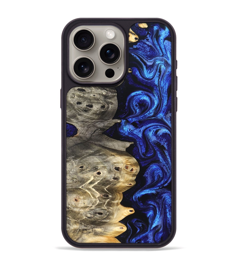 iPhone 15 Pro Max Wood Phone Case - Kenzo (Blue, 824699)