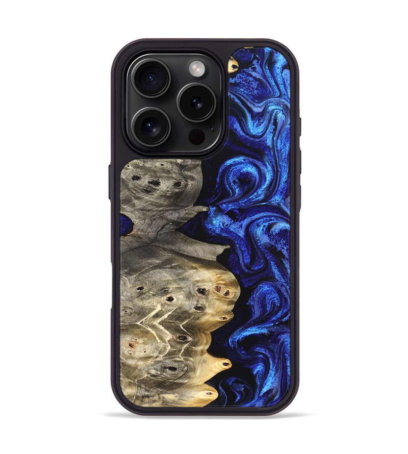 iPhone 16 Pro Wood Phone Case - Kenzo (Blue, 824699)
