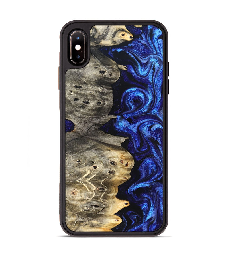 iPhone Xs Max Wood Phone Case - Kenzo (Blue, 824699)