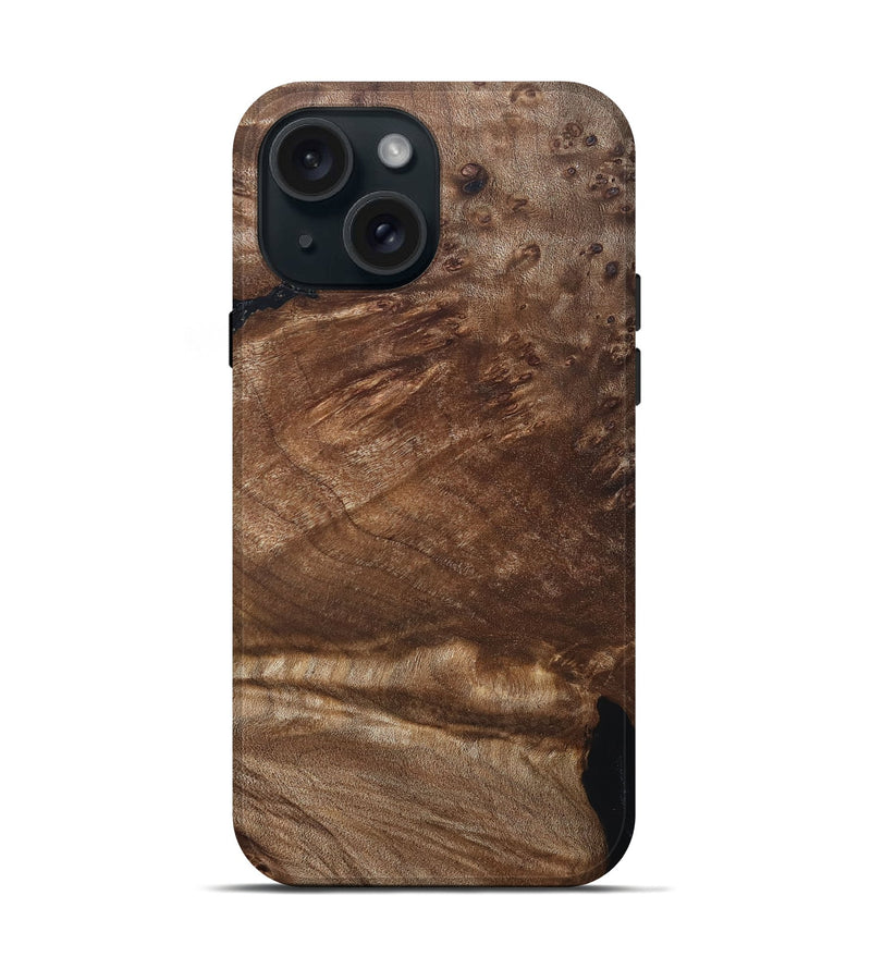 iPhone 15 Wood Live Edge Phone Case - Katy (Solid Wood, 824707)