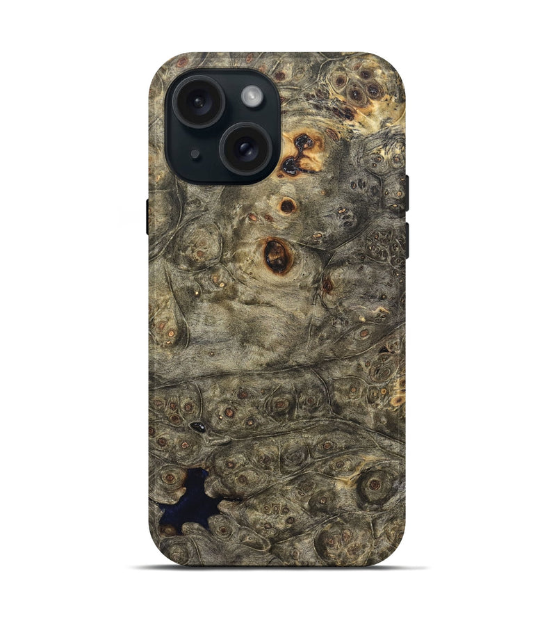 iPhone 15 Wood Live Edge Phone Case - Cicero (Solid Wood, 824708)
