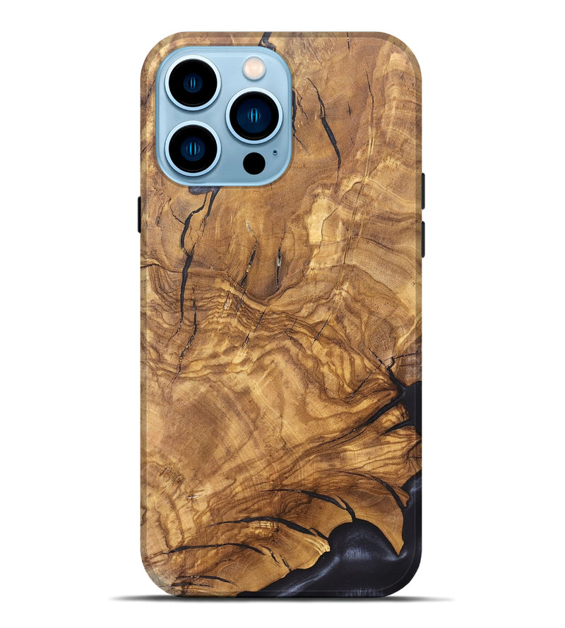 iPhone 14 Pro Max Wood Live Edge Phone Case - Catina (Solid Wood, 824709)