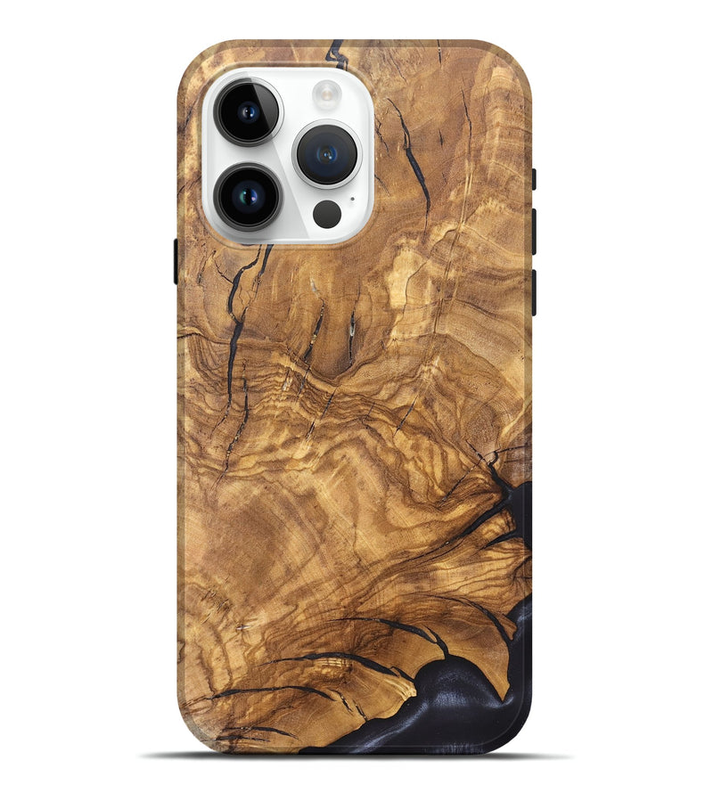 iPhone 15 Pro Max Wood Live Edge Phone Case - Catina (Solid Wood, 824709)