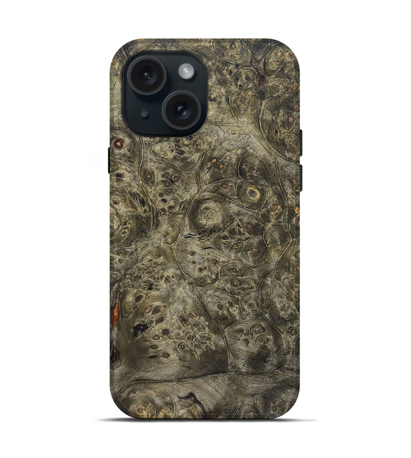 iPhone 15 Wood Live Edge Phone Case - Betty (Solid Wood, 824713)