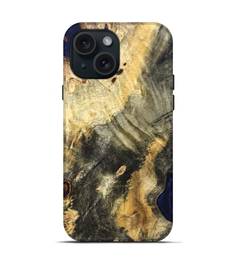iPhone 15 Wood Live Edge Phone Case - Early (Solid Wood, 824714)
