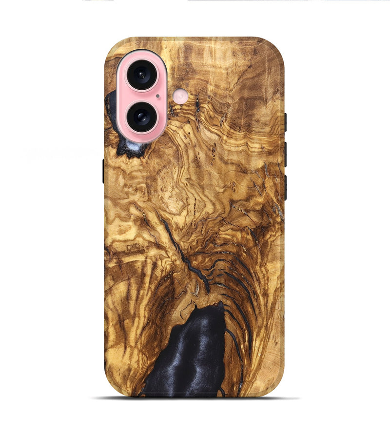 iPhone 16 Wood Live Edge Phone Case - Kaila (Solid Wood, 824715)
