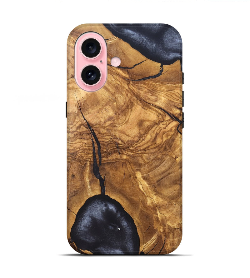 iPhone 16 Wood Live Edge Phone Case - Russel (Solid Wood, 824717)