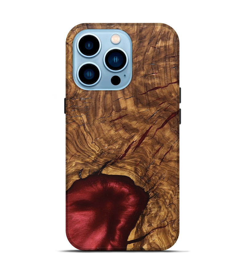 iPhone 14 Pro Wood Live Edge Phone Case - Kierra (Solid Wood, 824718)
