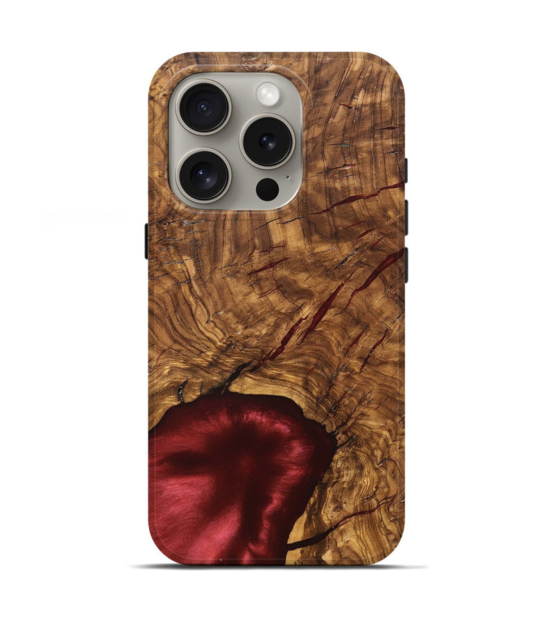iPhone 16 Pro Wood Live Edge Phone Case - Kierra (Solid Wood, 824718)