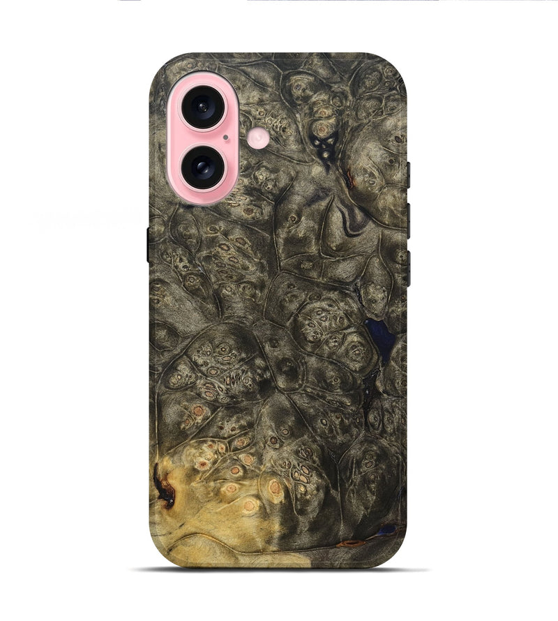 iPhone 16 Wood Live Edge Phone Case - Mikalah (Solid Wood, 824719)
