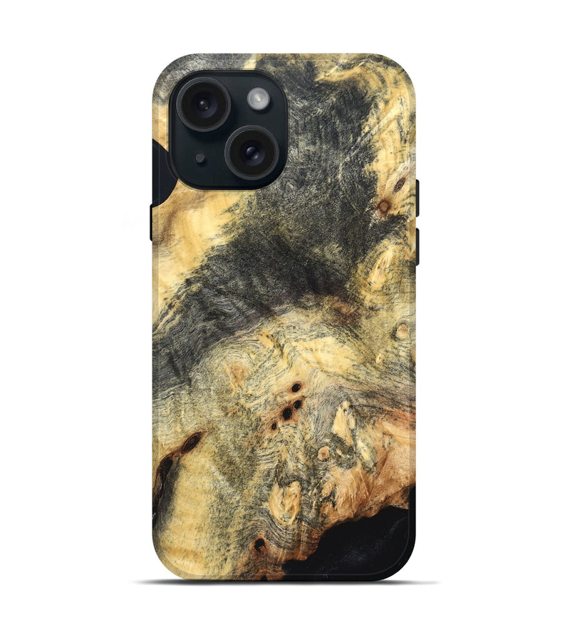 iPhone 15 Wood Live Edge Phone Case - Blake (Solid Wood, 824720)