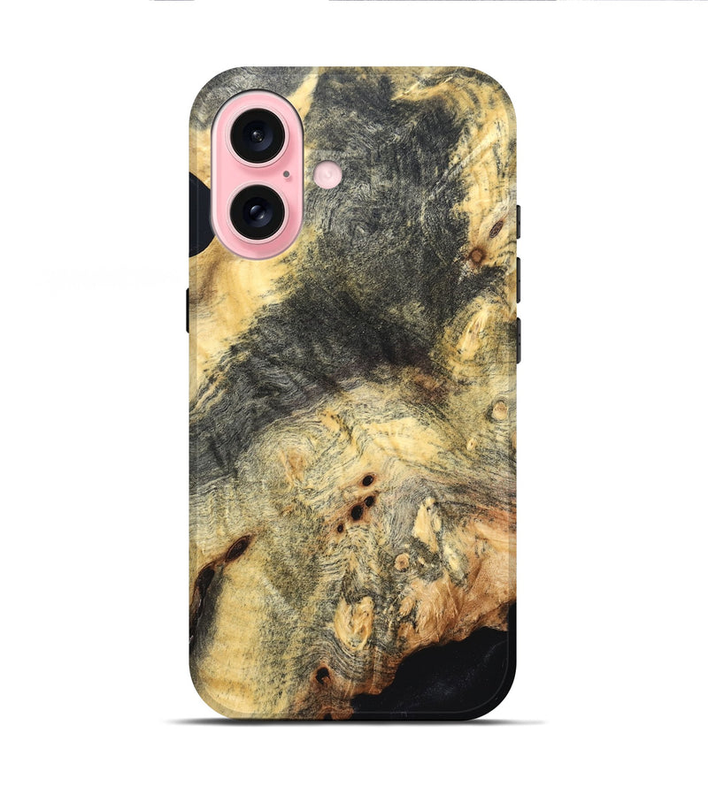 iPhone 16 Wood Live Edge Phone Case - Blake (Solid Wood, 824720)