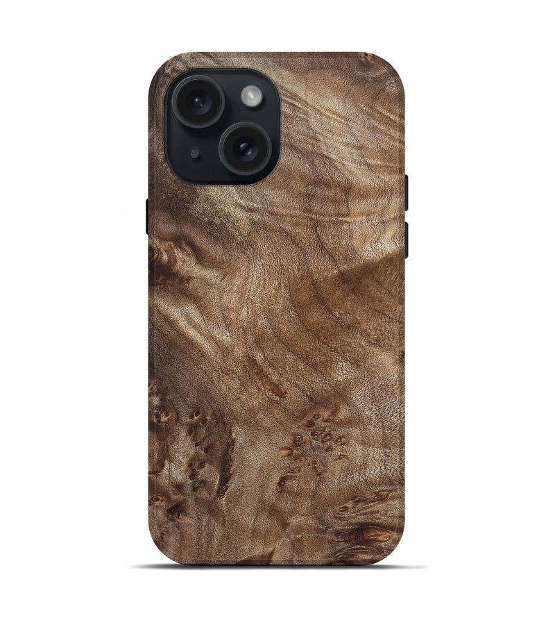 iPhone 15 Wood Live Edge Phone Case - Kairi (Solid Wood, 824722)