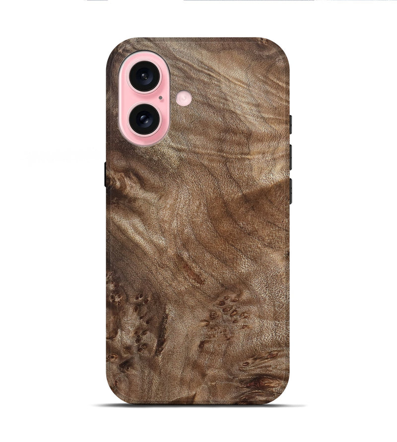 iPhone 16 Wood Live Edge Phone Case - Kairi (Solid Wood, 824722)