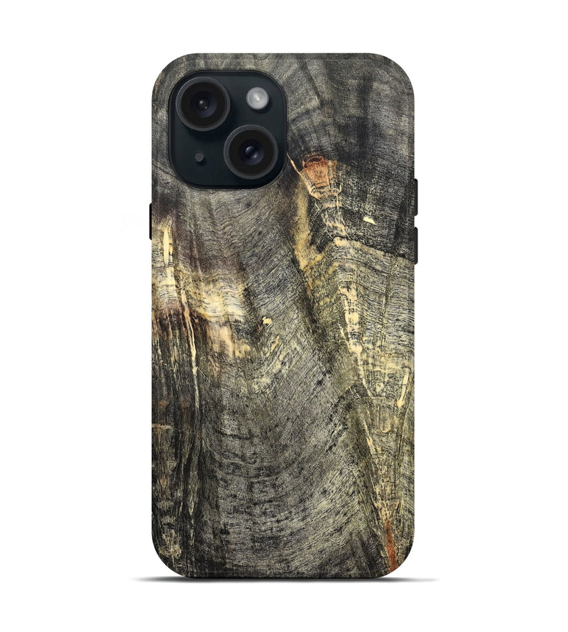 iPhone 15 Wood Live Edge Phone Case - Zana (Solid Wood, 824726)