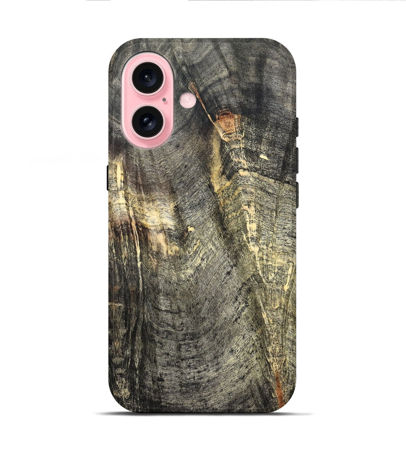 iPhone 16 Wood Live Edge Phone Case - Zana (Solid Wood, 824726)