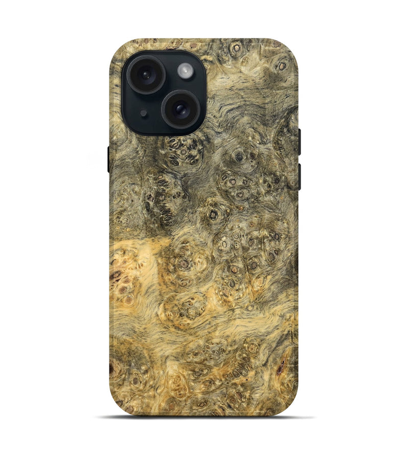 iPhone 15 Wood Live Edge Phone Case - Darwin (Solid Wood, 824728)