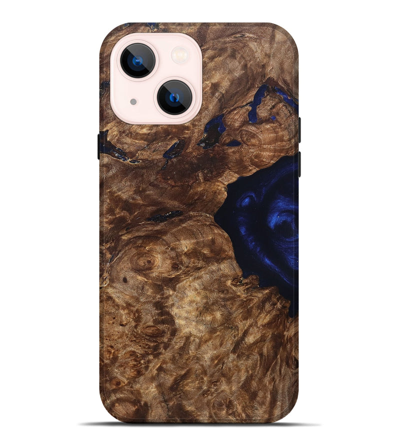 iPhone 14 Plus Wood Live Edge Phone Case - Zainab (Solid Wood, 824730)