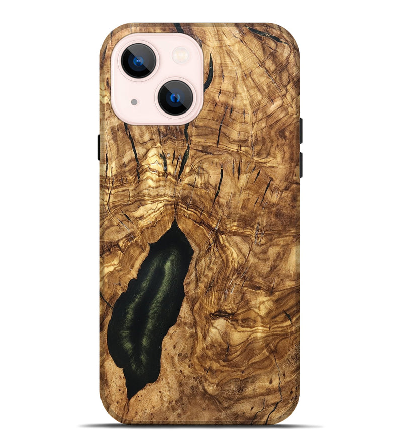 iPhone 14 Plus Wood Live Edge Phone Case - Tiera (Solid Wood, 824732)