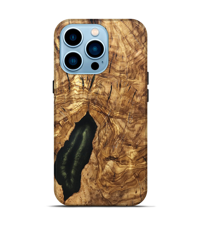 iPhone 14 Pro Wood Live Edge Phone Case - Tiera (Solid Wood, 824732)