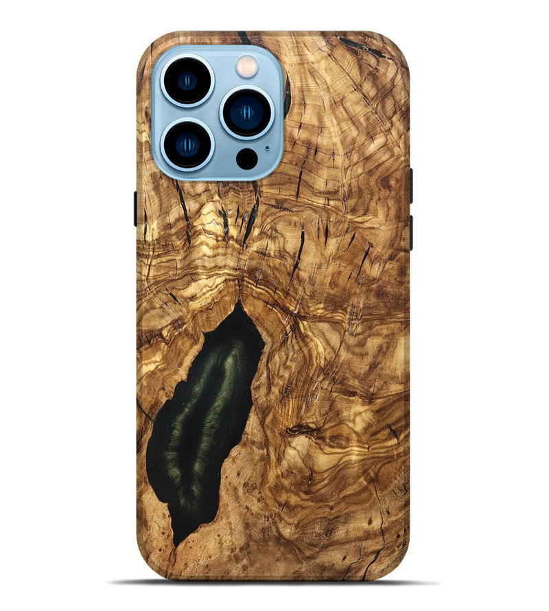 iPhone 14 Pro Max Wood Live Edge Phone Case - Tiera (Solid Wood, 824732)