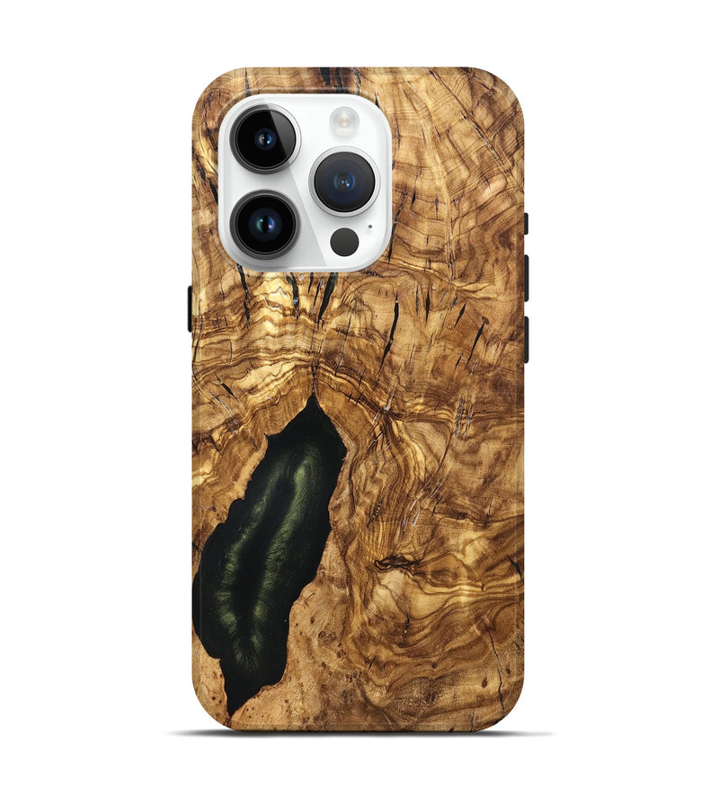 iPhone 15 Pro Wood Live Edge Phone Case - Tiera (Solid Wood, 824732)