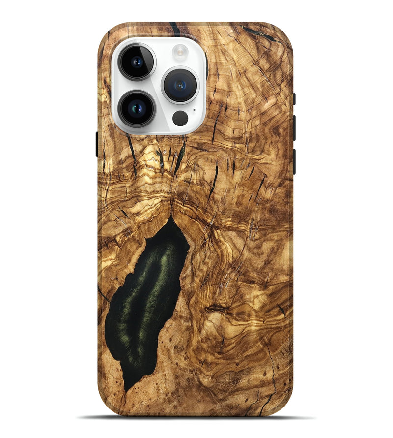 iPhone 15 Pro Max Wood Live Edge Phone Case - Tiera (Solid Wood, 824732)