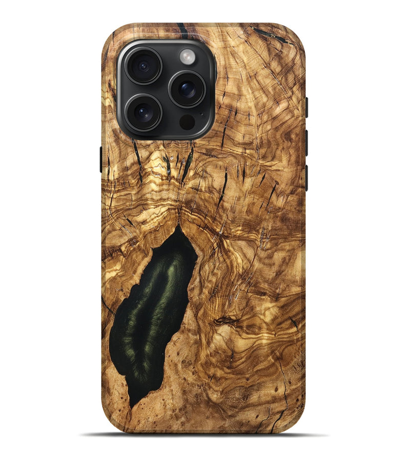 iPhone 16 Pro Max Wood Live Edge Phone Case - Tiera (Solid Wood, 824732)