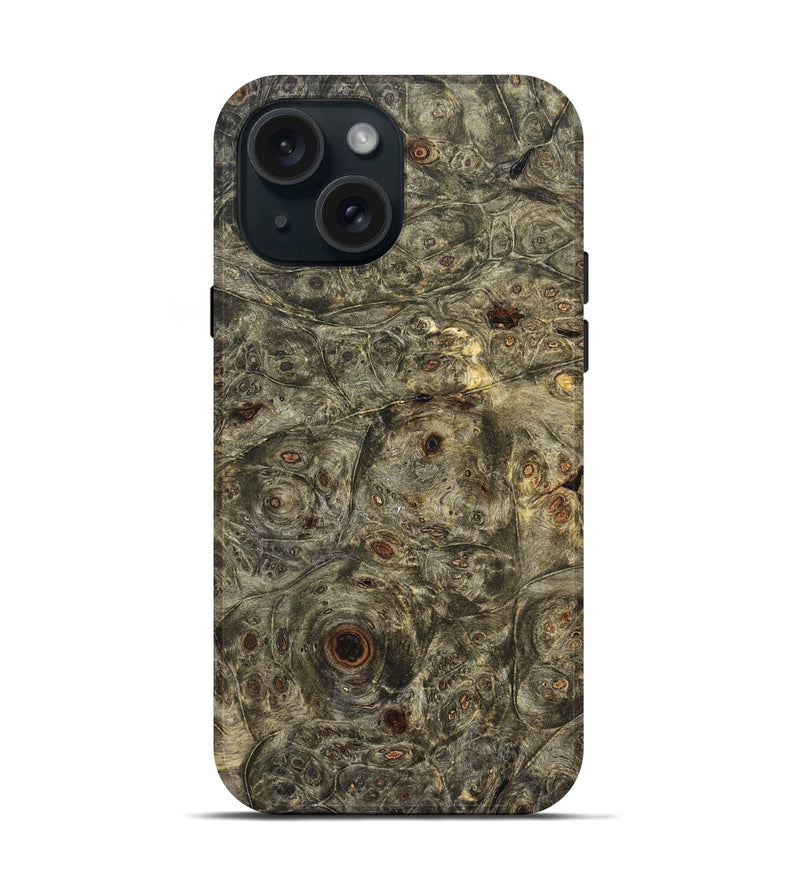 iPhone 15 Wood Live Edge Phone Case - Robert (Solid Wood, 824733)