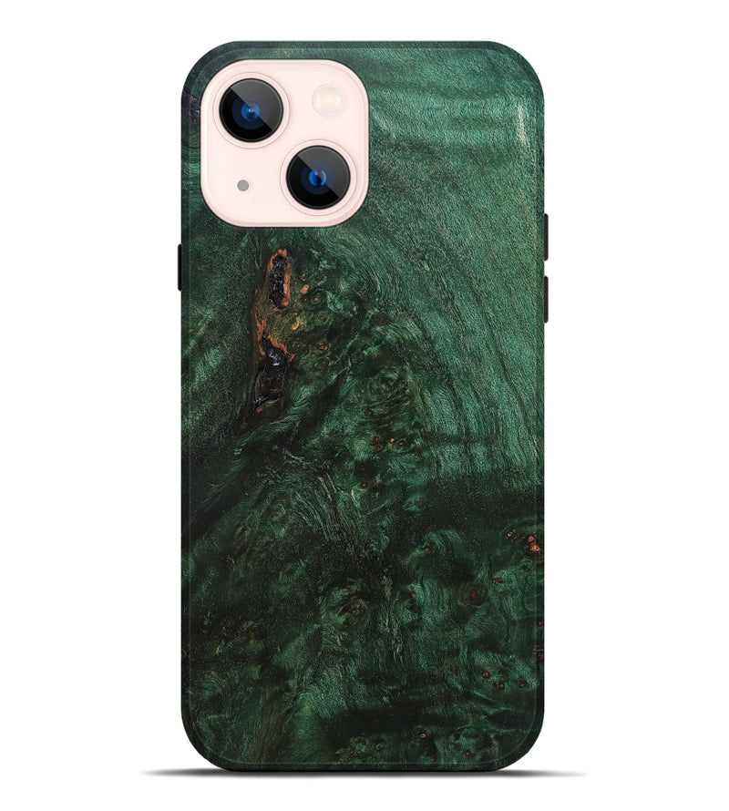 iPhone 14 Plus Wood Live Edge Phone Case - Evalyn (Solid Wood, 824734)