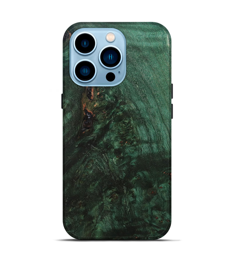 iPhone 14 Pro Wood Live Edge Phone Case - Evalyn (Solid Wood, 824734)