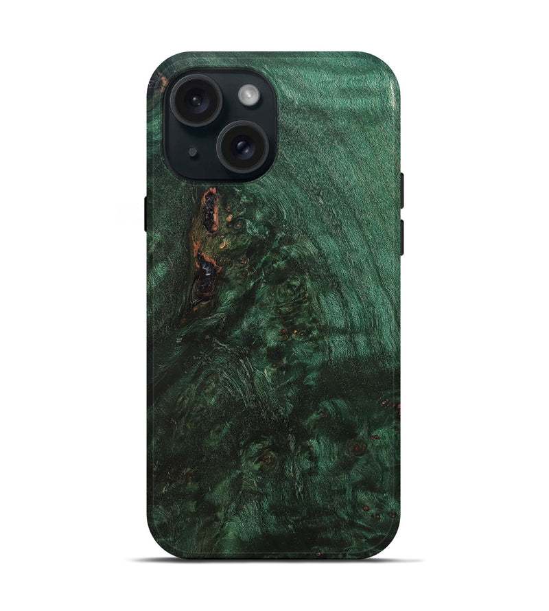iPhone 15 Wood Live Edge Phone Case - Evalyn (Solid Wood, 824734)