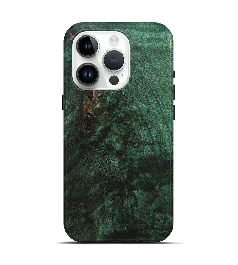 iPhone 15 Pro Wood Live Edge Phone Case - Evalyn (Solid Wood, 824734)