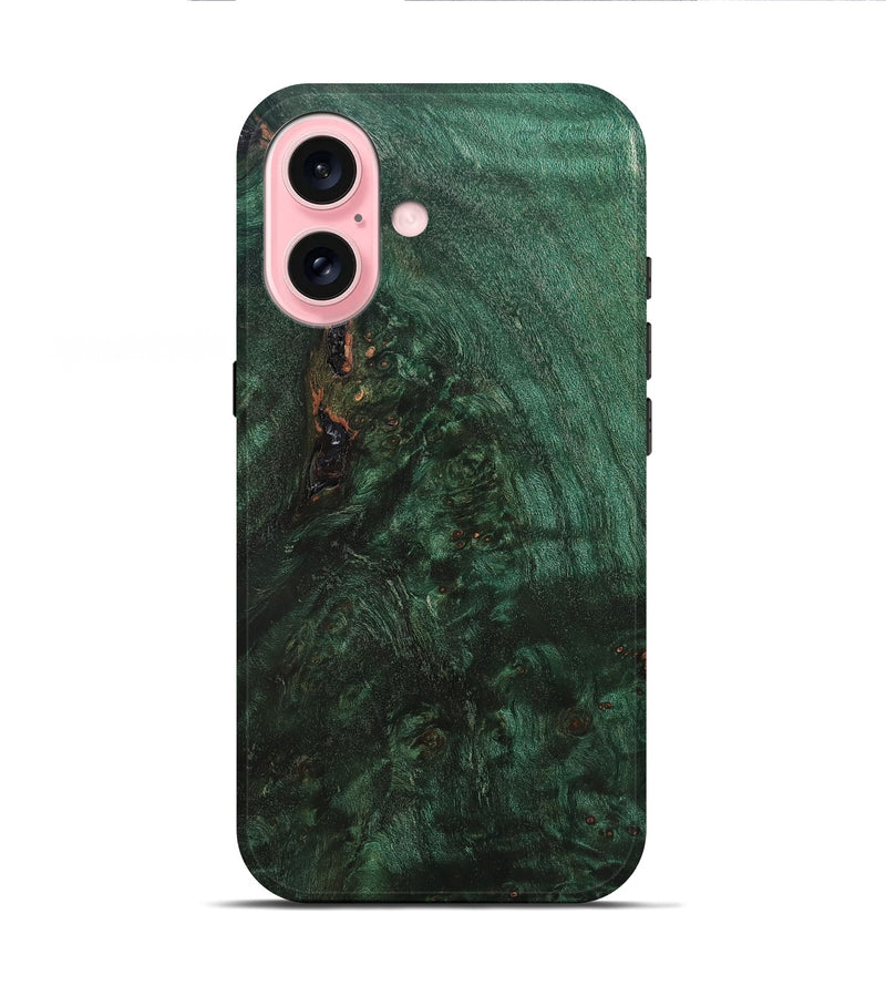 iPhone 16 Wood Live Edge Phone Case - Evalyn (Solid Wood, 824734)