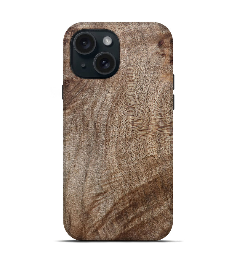 iPhone 15 Wood Live Edge Phone Case - Karrie (Solid Wood, 824735)