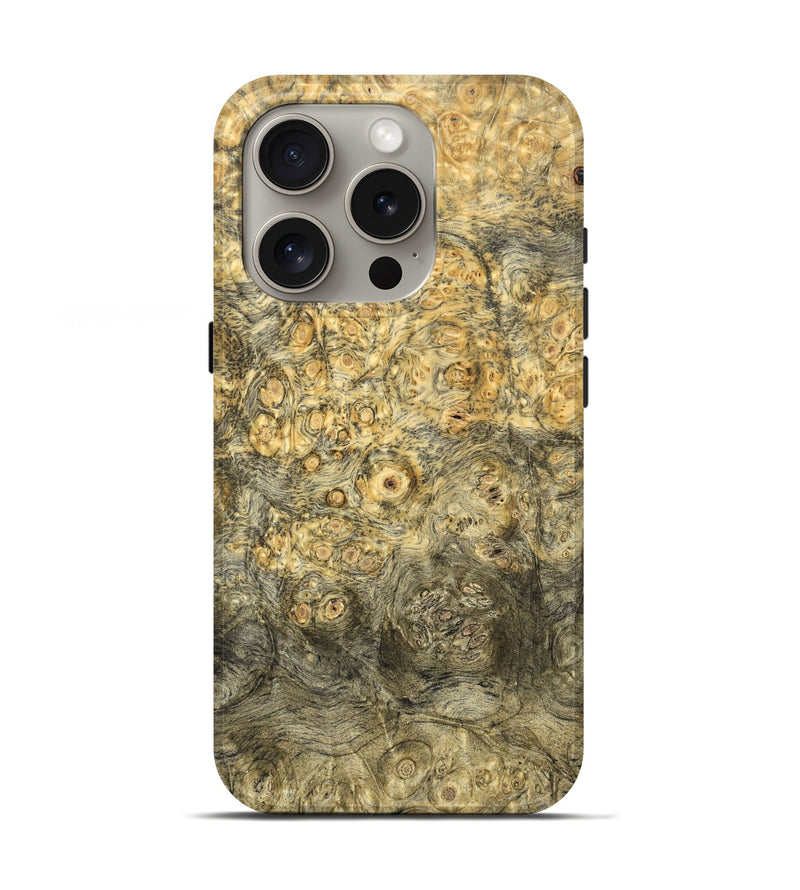 iPhone 16 Pro Wood Live Edge Phone Case - Ethyl (Solid Wood, 824736)