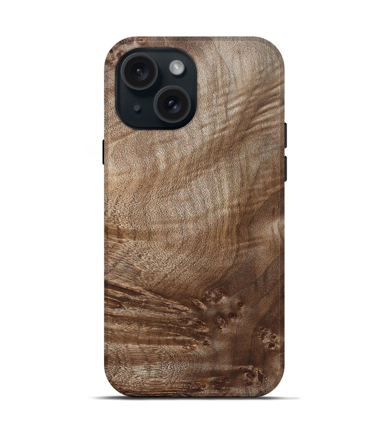 iPhone 15 Wood Live Edge Phone Case - Ahmed (Solid Wood, 824737)