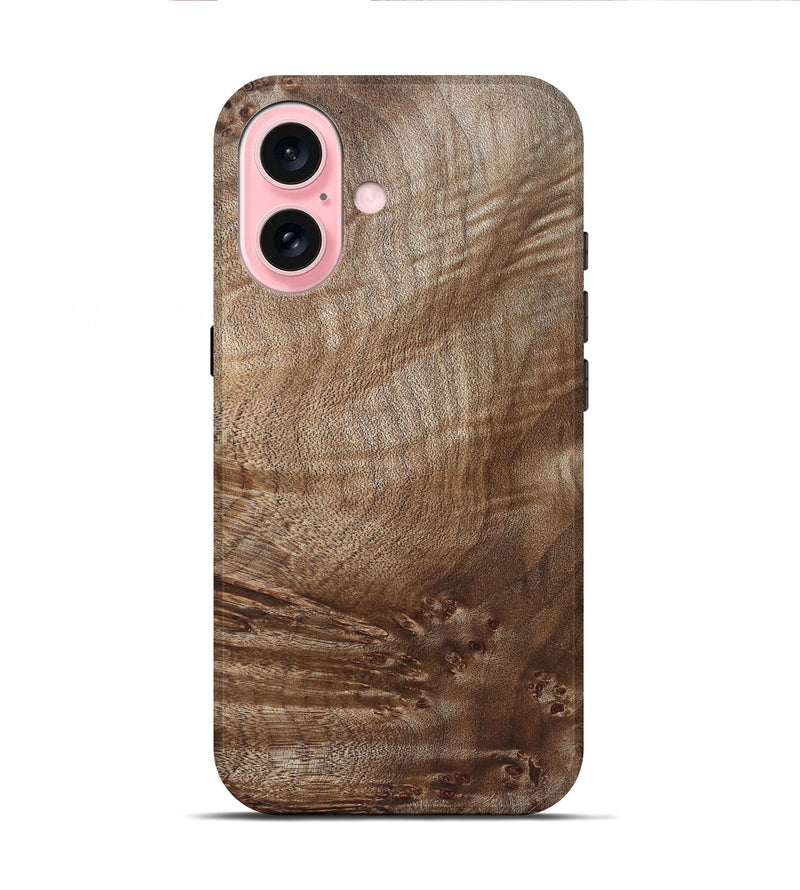 iPhone 16 Wood Live Edge Phone Case - Ahmed (Solid Wood, 824737)