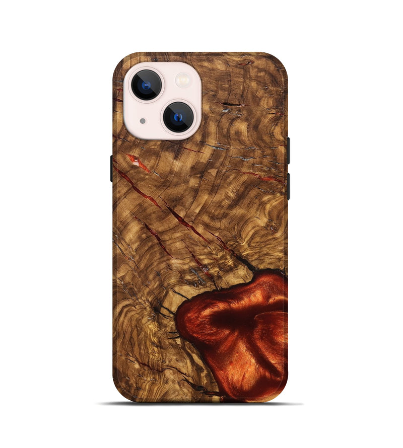 iPhone 13 mini Wood Live Edge Phone Case - Kaleigh (Solid Wood, 824738)