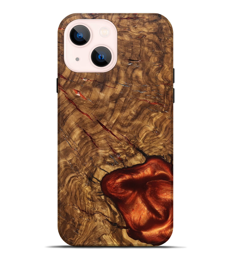 iPhone 14 Plus Wood Live Edge Phone Case - Kaleigh (Solid Wood, 824738)