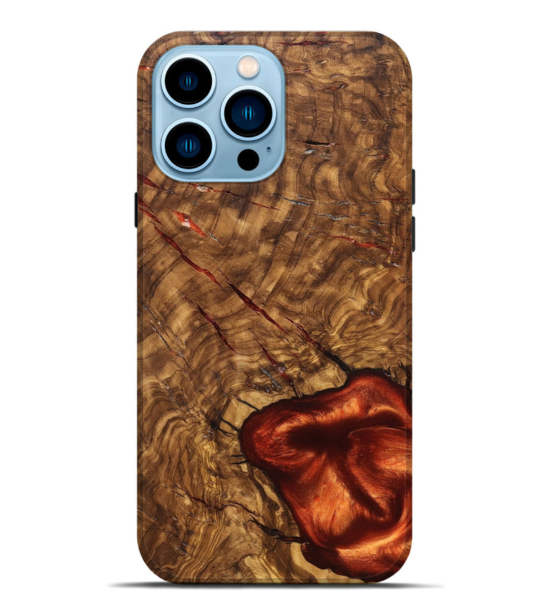 iPhone 14 Pro Max Wood Live Edge Phone Case - Kaleigh (Solid Wood, 824738)