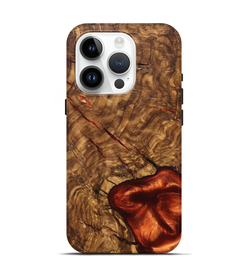 iPhone 15 Pro Wood Live Edge Phone Case - Kaleigh (Solid Wood, 824738)