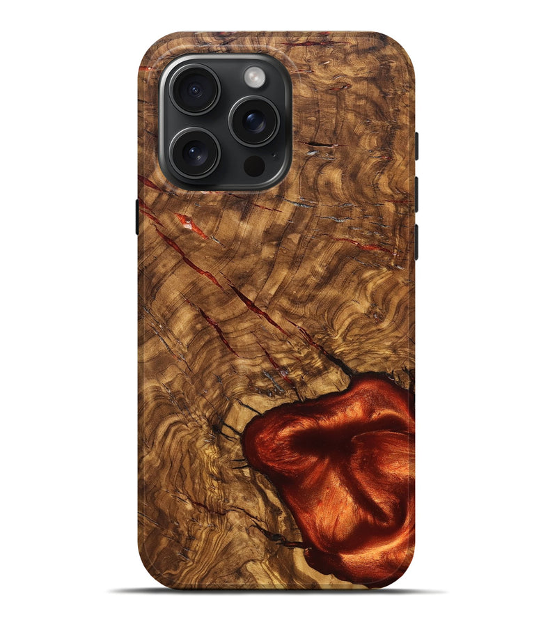 iPhone 16 Pro Max Wood Live Edge Phone Case - Kaleigh (Solid Wood, 824738)