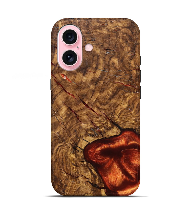 iPhone 17 Wood Live Edge Phone Case - Kaleigh (Solid Wood, 824738)