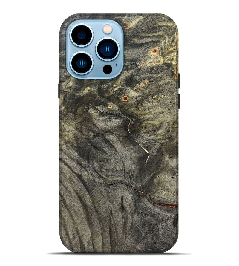 iPhone 14 Pro Max Wood Live Edge Phone Case - Chaim (Solid Wood, 824739)