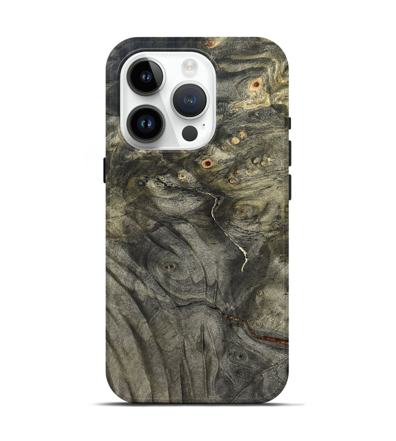 iPhone 15 Pro Wood Live Edge Phone Case - Chaim (Solid Wood, 824739)