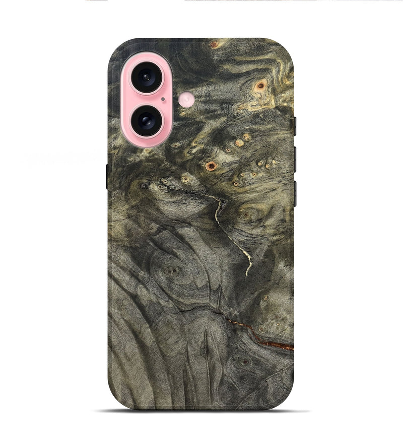 iPhone 16 Wood Live Edge Phone Case - Chaim (Solid Wood, 824739)