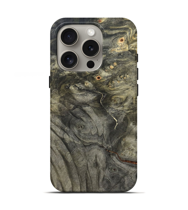 iPhone 16 Pro Wood Live Edge Phone Case - Chaim (Solid Wood, 824739)